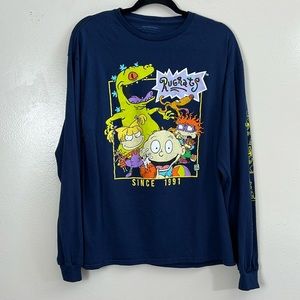 Nickelodeon Sweatshirt blue Rugrats since 1991 men’s size L